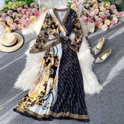 Platycodon grandiflorum retro French mori style women's dress
