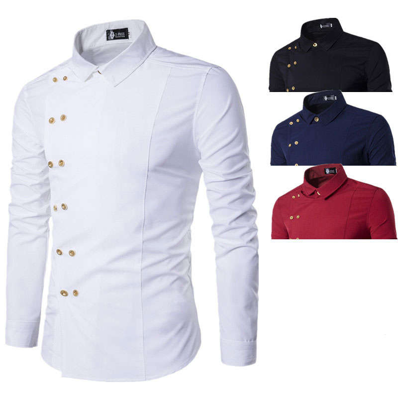 Dashiki Male Fashion Long Sleeve Shirt