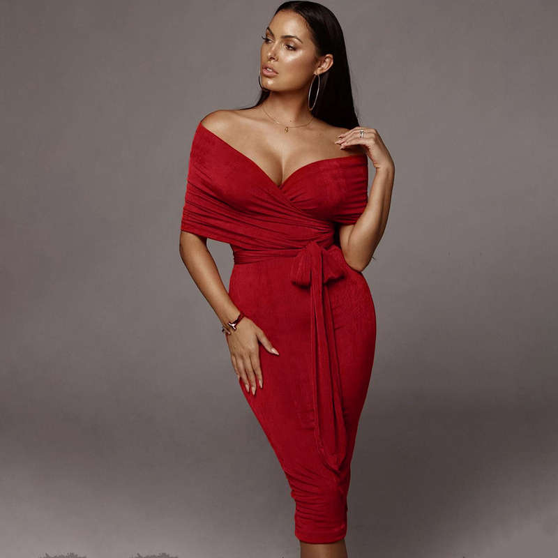 Cece classic off-the-shoulder two-piece skirt set