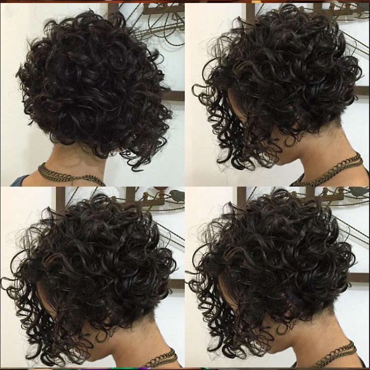 Short Curly Hair Synthetic Fibre Wig