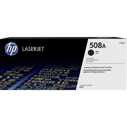 HP 508A Black Original LaserJet Toner Cartridge,6,000 pages