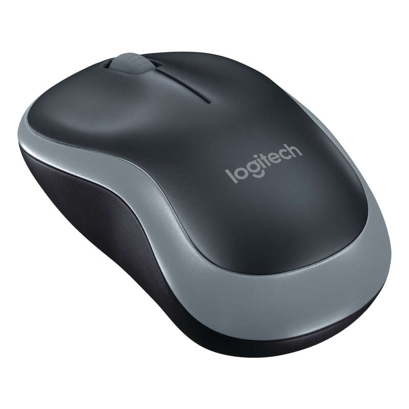 LOGITECH M185 WIRELESS OPTICAL MOUSE, SWIFT GREY