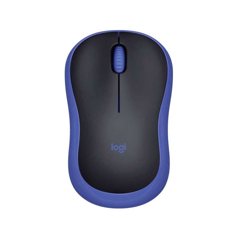 LOGITECH - M185 WIRELESS OPTICAL MOUSE, BLUE