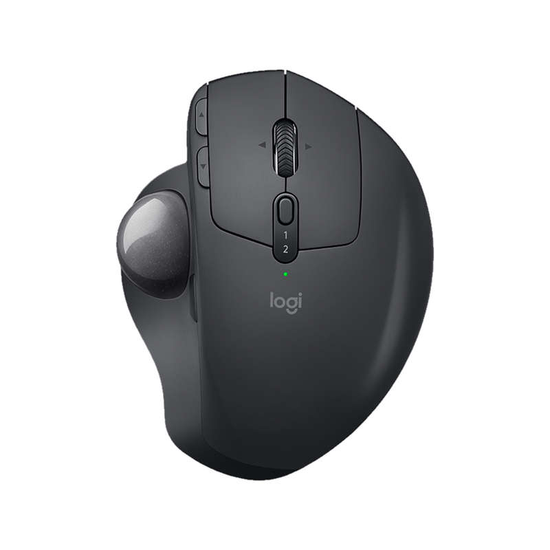 LOGITECH MX ERGO WITH WIRELESS TRACKBALL MOUSE, GRAPHITE