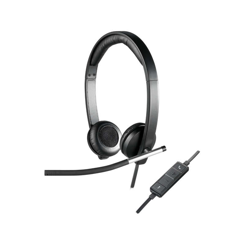 LOGITECH H650E WIRED USB HEADSET STEREO, BLACK
