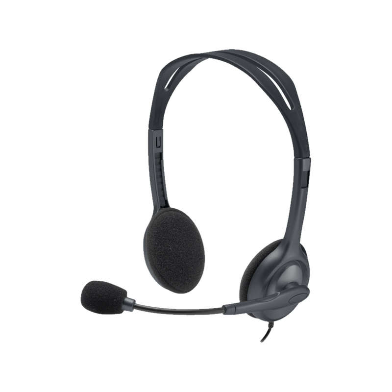 LOGITECH H111 WIRED STEREO HEADSET, ANALOG CONNECTION