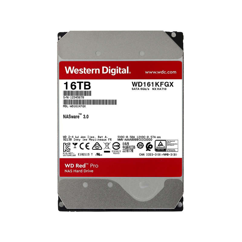 WD RED PRO 16TB 3.5 NAS HDD 512MB