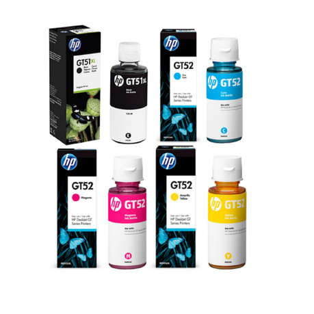 HP GT53 135ml Black/GT52 Cyan/Magenta/Yellow Combo Pack
