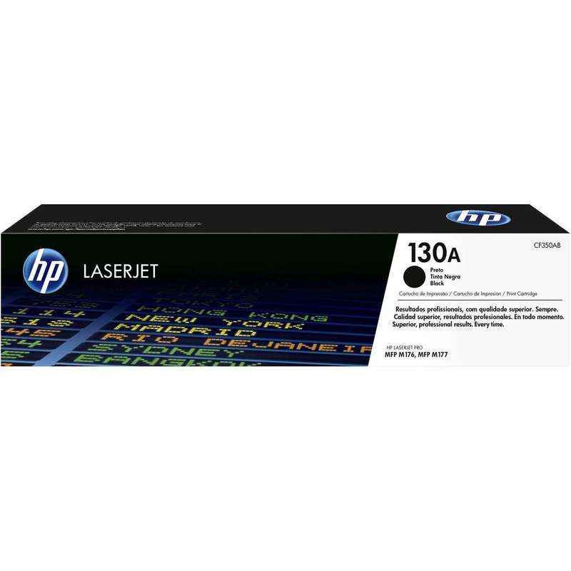 HP 130A Black Original LaserJet Toner Cartridge,1,300 pages
