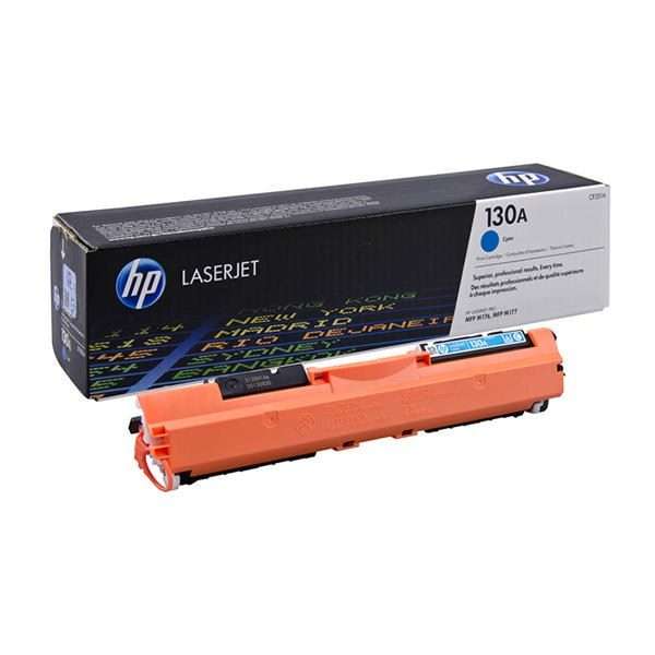 HP 130A Cyan Original LaserJet Toner Cartridge,1,000 pages