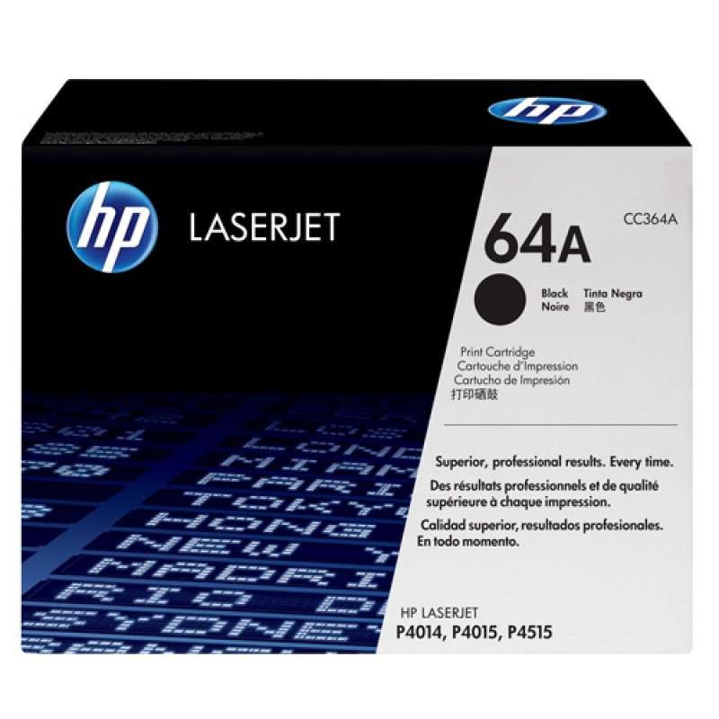 HP 64A Black Original LaserJet Toner Cartridge,10,000 pages