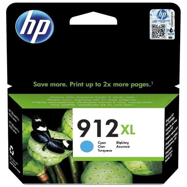 HP 912XL High Yield Cyan Original Ink Cartridge