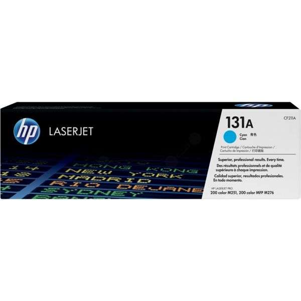 HP 131A Cyan Original LaserJet Toner Cartridge,1,800 pages