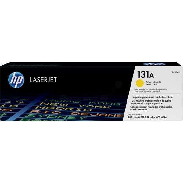HP 131A Yellow Original LaserJet Toner Cartridge,1,800 pages