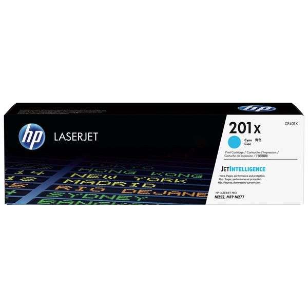 HP 201X High Yield Cyan Original LaserJet Toner Cartridge,2,300 pages