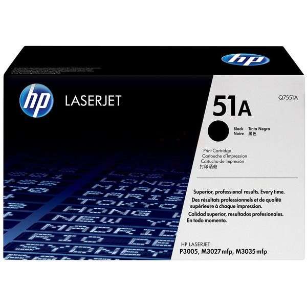 HP 51A Black Original LaserJet Toner Cartridge,6,500 pages