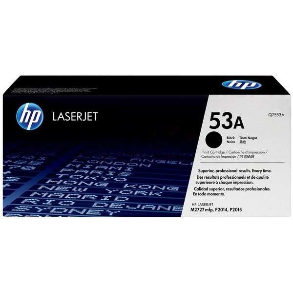 HP 53A Black Original LaserJet Toner Cartridge,3,000 pages