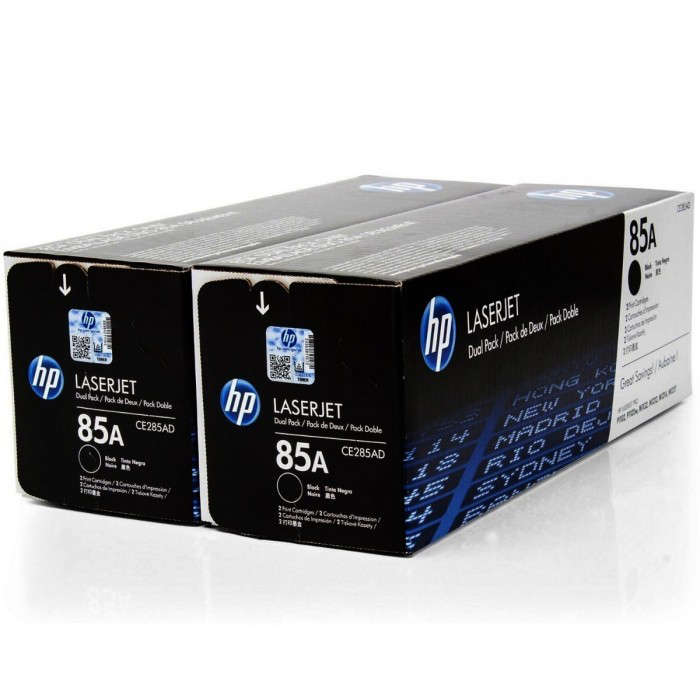 HP 85A 2-pack Black Original LaserJet Toner Cartridges