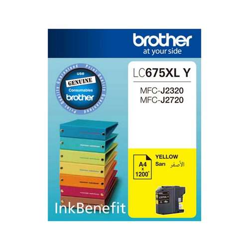 Brother lc675xl yellow ink cartridge