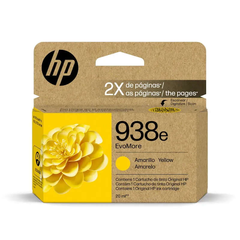 HP 938e EvoMore Yellow Original Ink Cartridge