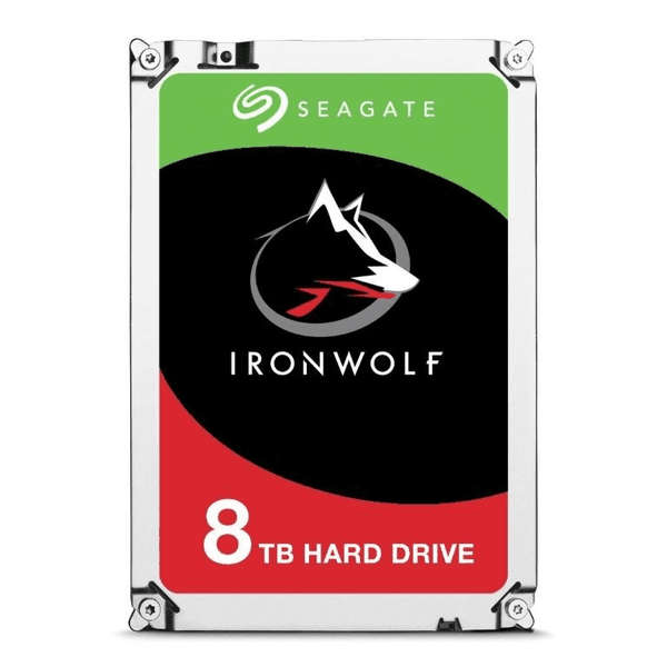 Seagate Ironwolf ST8000VN002 8TB 3.5'' HDD NAS Drives; SATA 6GB/s Interface; 1-8 Bays Supported; ...