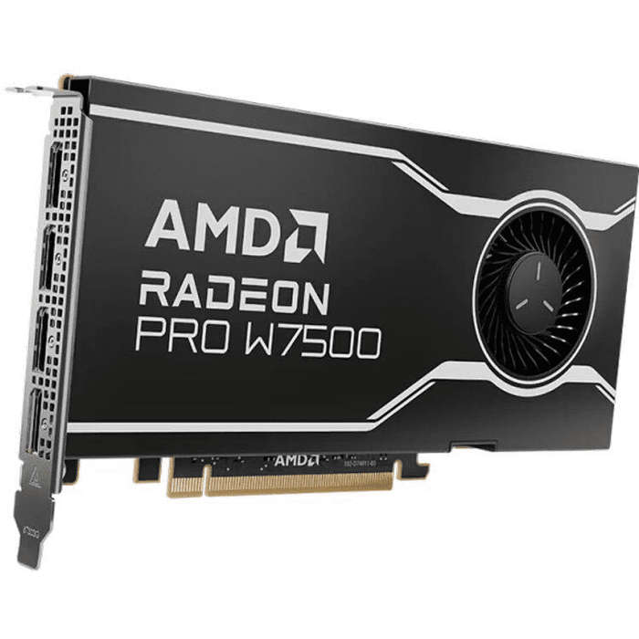 AMD Radeon Pro W7500 - Graphics card - Radeon Pro W7500 - 8 GB GDDR6 - PCIe 4.0 x8 - 4 x DisplayP...