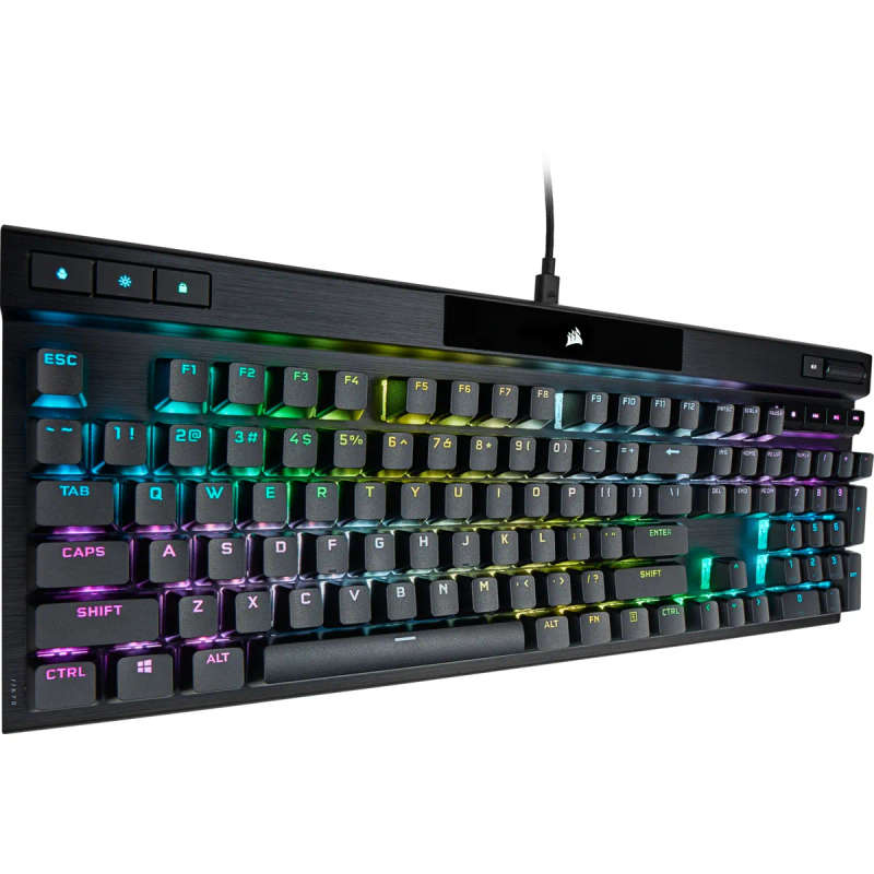 Corsair K70 PRO RGB Optical-Mechanical Gaming Keyboard - Corsair OPX switches - Black