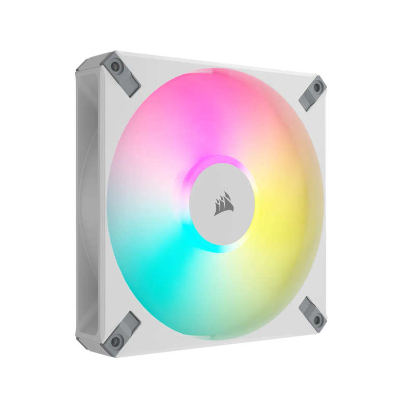 CORSAIR AF ELITE Series; AF140 RGB ELITE WHITE; 140mm Fluid Dynamic RGB Fan with AirGuide; Single...