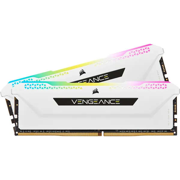 Corsair VENGEANCE® RGB PRO SL 16GB (2 x 8GB) DDR4 DRAM 3200MHz C16 Memory Kit; 18-22-22-42; 1.35...