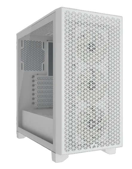 3000D RGB Tempered Glass Mid-Tower- White