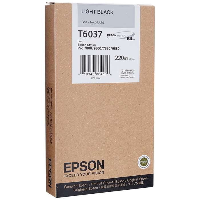 REAL COLOR EPSON 7880 220ML CARTRIDGE LIGHT BLACK