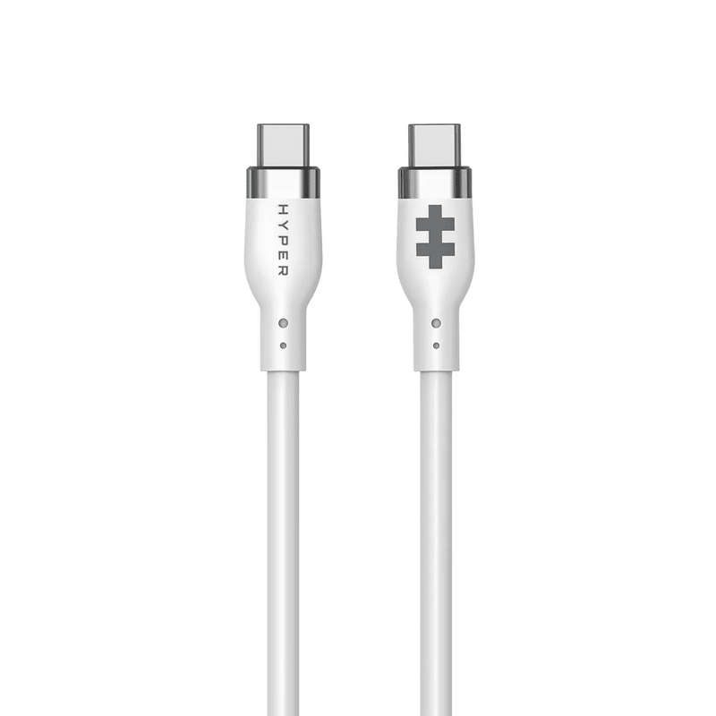 Targus HyperJuice 1m Silicone  USB-C to USB-C 240W Charging Cable - White