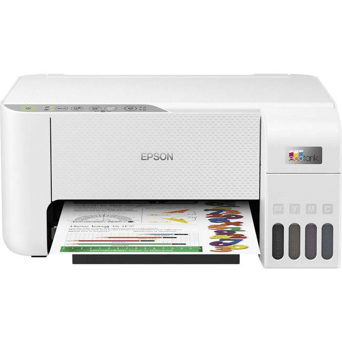 Epson EcoTank L3256 3-in-1 with Wi-Fi Direct Printer WHITE; Print; Copy & Scan; Includes ink in t...