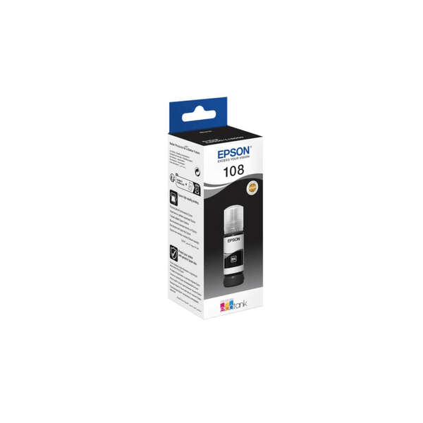 EPSON 108 ECOTANK BLACK INK BOTTLE