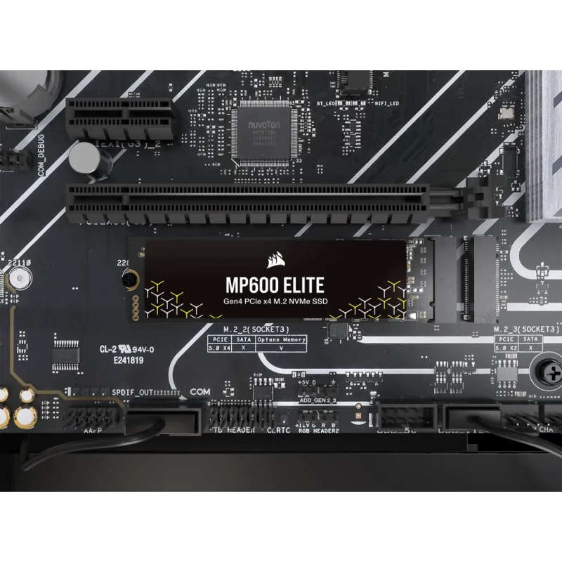 Corsair MP600 ELITE 2TB Gen4 PCIe x4 NVMe M.2 SSD (no heatsink)