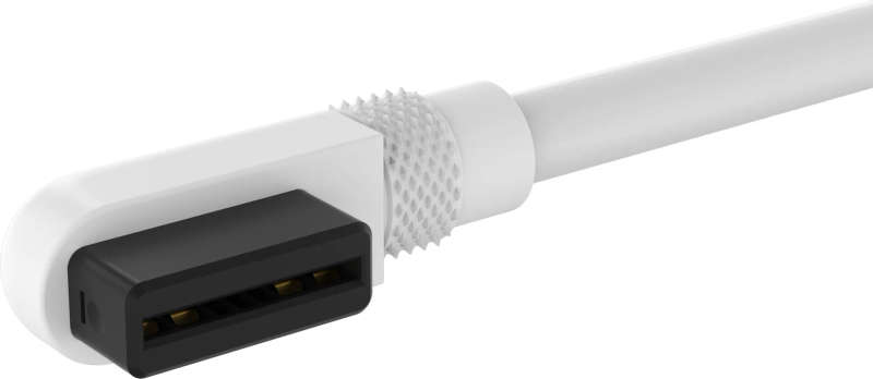 CORSAIR iCUE LINK Cable; 2x 135mm with Slim 90° connectors; White