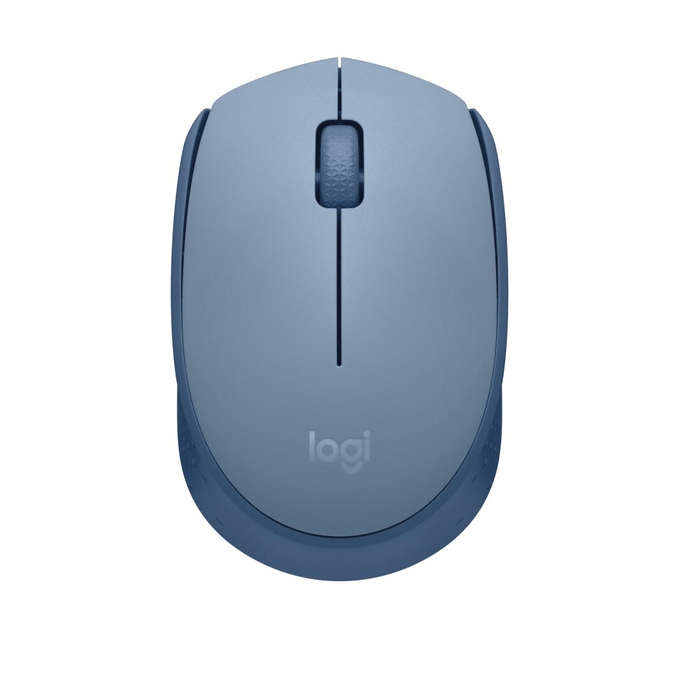 Logitech M171 Blue & Grey Compact & Portable Wireless Mouse