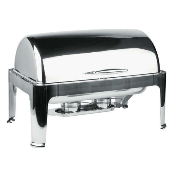 Silver Rectangular Chafing Dish - No Window