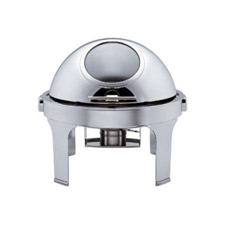 Silver Round Chafing Dish - With Window