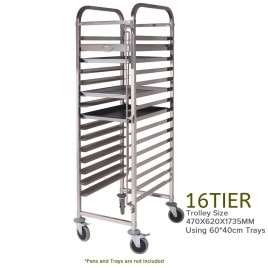 16-tier Chrome Cooling Trolley