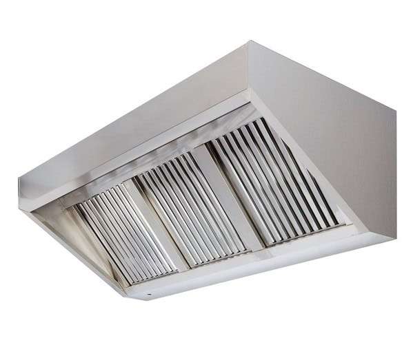 Galvanised Extractor Canopy 4000mm- *Unit & Filters Only*