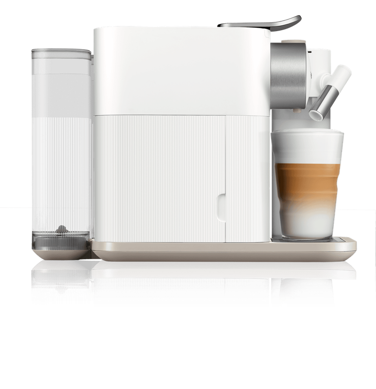 Nespresso GRAN Lattissima Coffee Machine (With 100 Fee Capsules) - WHITE