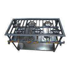 6-burner Staggered Boiling Table / Gas Stove(heavy Duty)
