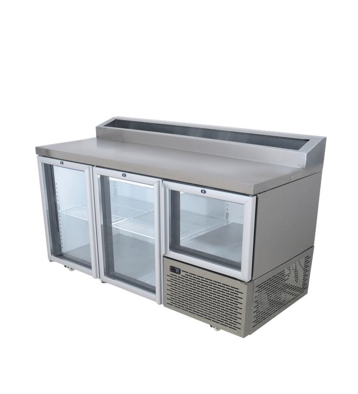 Fridgestar Underbar 2.5 Door - Glass Display - Pizza Top