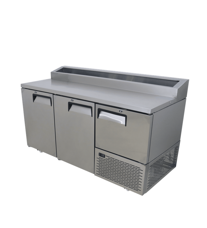 Fridgestar Underbar Cooler 2.5 Door - Steel Doors - Pizza Top