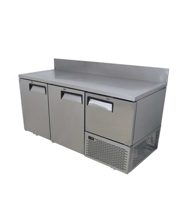 Fridgestar Underbar Cooler 2.5 Door - Steel Doors - With Splashback