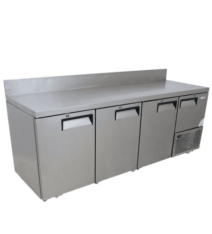 Fridgestar Underbar Cooler 3.5 Door - Steel Doors - With Splashback