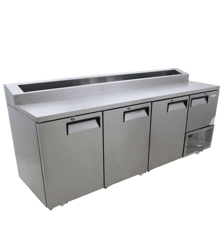 Fridgestar Underbar Cooler 3.5 Door - Steel Doors - Pizza Top