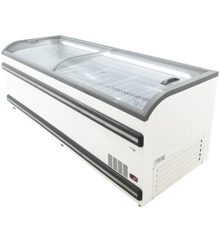 Curved Glass Island Freezer 2.5m (Vt2500)
