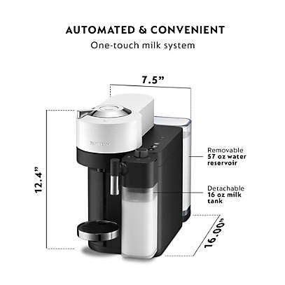 Nespresso Vertuo Lattissima Coffee Machine - WHITE